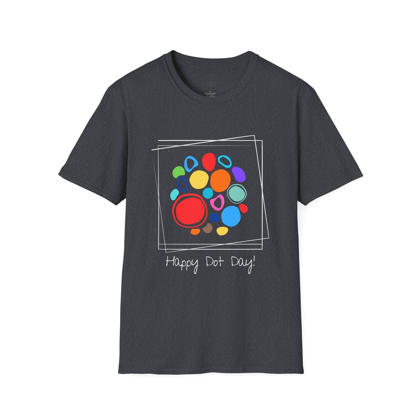 White Framed Dot Day T-Shirt - Unisex